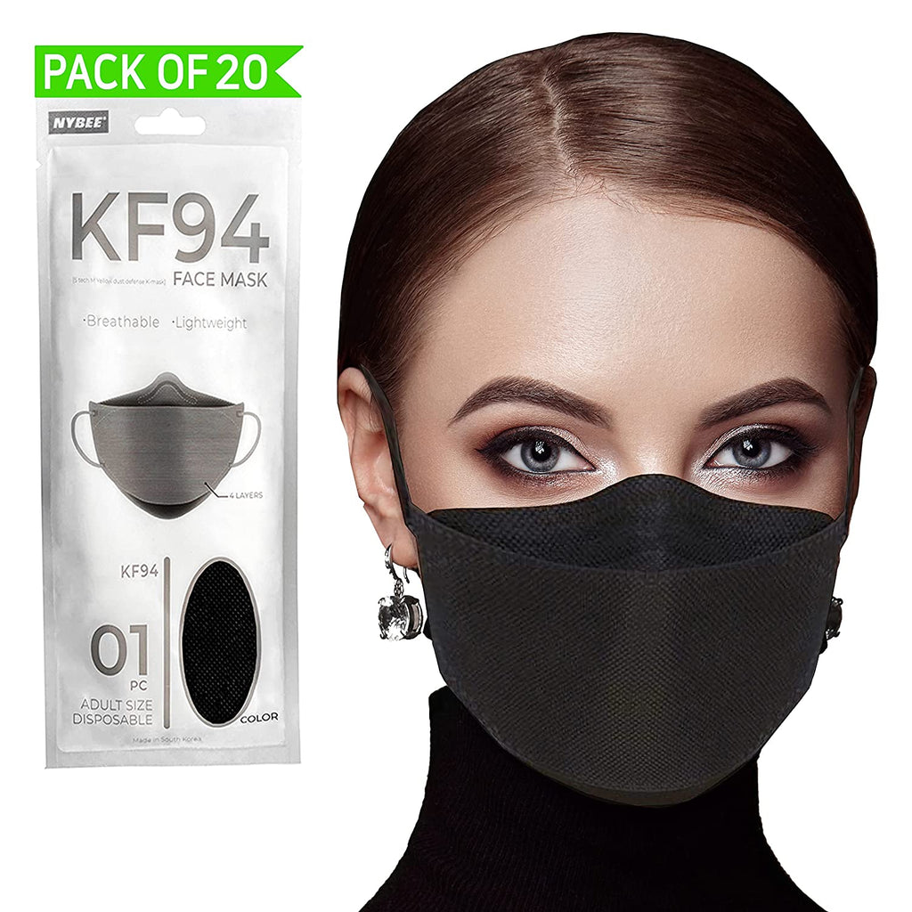 KF94 PROTEX SPORT MASK (20 PACK) Black